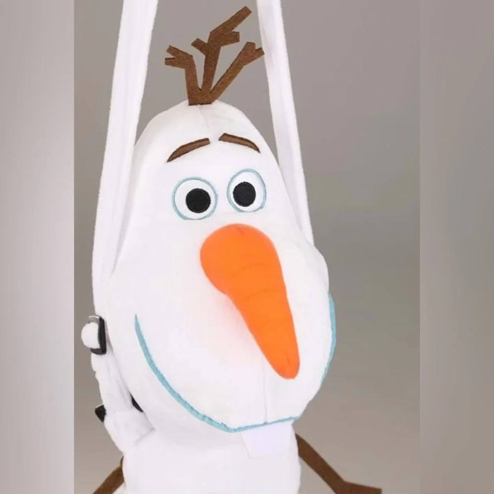 Disney Frozen Olaf Costume Bag - Plush Stuffed Figure with Zipper and Strap